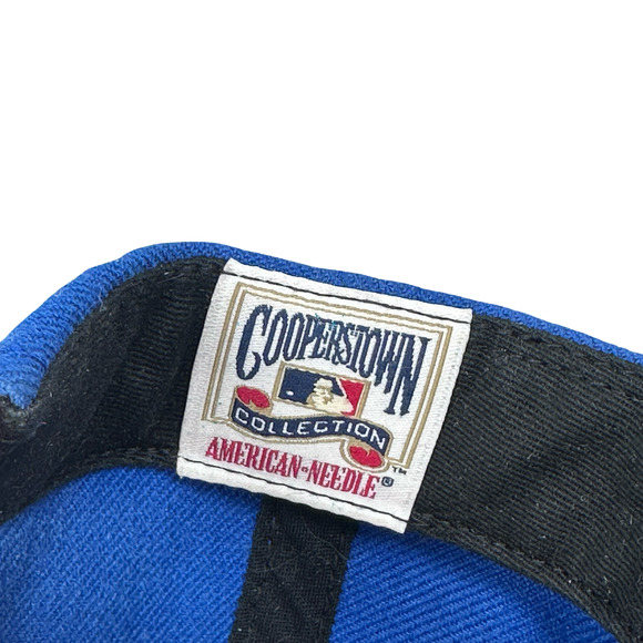 Vintage American Needle Montreal Expos Snapback Hat Cap Blue Red Adjustable - Picture 8 of 10